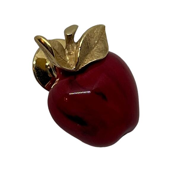 Avon Apple Lapel Pin – Classic Design, 1" x 0.75" - Picture 6 of 6